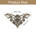 thumbnail image 2 of Decorative Edge Cover, Album Corner Protectors for Box Wooden Case Table Desk, 12 Pcs, 46mm Bronze, 2 of 6