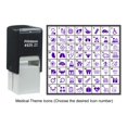 thumbnail image 4 of Printtoo Personalized Medical Theme Icons Rubber Stamp Self Inking Stamper 24 mm-Blue, 4 of 7