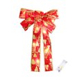 thumbnail image 2 of Pisexur Christmas Decorations Christmas Tree Bow, Christmas Wreath Bow, Christmas Led Wreath Bow, Warm LED Lights Christmas Tree Topper For Indoor Outdoor Xmas Decoration, 2 of 6