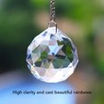 thumbnail image 3 of 2pcs  Ball Prism Pendant Suncatcher Window Suncatcher Rainow Maker Ornament With Chain For Easy Hanging, 3 of 8