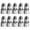 B, variant on P80 Plasma Cutting Nozzle and Electrode Set for LGK-100 Plasma Cutter — 10-Piece Stainless Steel Nozzle with Copper Electrode Core
