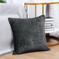 thumbnail image 2 of PiccoCasa Soft Water Repellent Throw Pillow Covers Black 16x16 Inch, 2 of 7