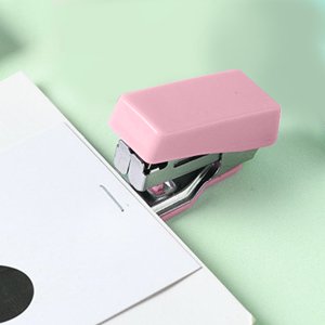 Macaron Mini Stapler Set Stapner Fresh Style Metal Binder Petite étude de bureau Stapleur Apprentissage Fournitures de bureau Compact Portable