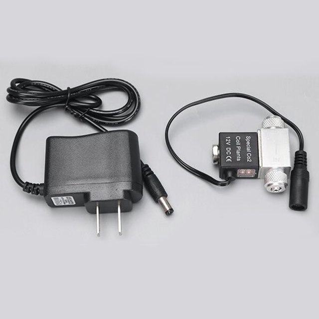Aquarium Co2 Solenoid Valve Regulator Low Temperature Fish Tank Electric Magnetic Valve