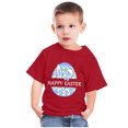 thumbnail image 4 of TIMIFIS Garçons Filles T-Shirts Graphiques Joyeuses Pâques Chandails Unisexe Enfants Col Rond Manches Courtes T-Shirts Enfants Mignon Oreilles de Lapin Oeufs Imprimé T-Shirt, 11 Ans, 4 of 4
