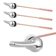 thumbnail image 1 of VILLCASE 4pcs Toilet Tank Flush Lever Handle Universal Front Mount Toilet Handle Replacement Fits Most Toilets, 1 of 9