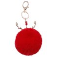 thumbnail image 1 of Bangcool Christmas Key Chain Creative Elk Pompom Key Ring Pendant Purse Charm Bag Charm, 1 of 10