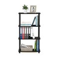 thumbnail image 4 of Furinno 99557EX/BK Turn-N-Tube 4-Tier Multipurpose Shelf Display Rack, Espresso/Black, 4 of 5