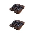 thumbnail image 4 of ZheElen Japanese Clogs Slippers Geta Sandals Flip Flops for Men Women 36 Blue Square Size 42 2Set, 4 of 6