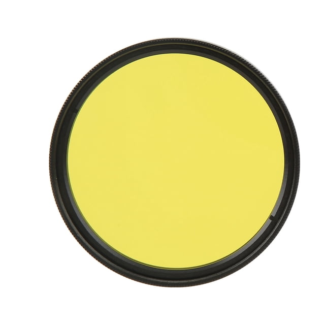 Camera Lens Filter, Low Reflection Ultra High Definition 52mm Camera Lens Filter Oil Proof Scratch Resistant For Digital Cameras Yellow