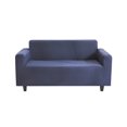 thumbnail image 1 of Solid Color Sofa Cover Elastic Couch Dust-proof Anti-slide Slipcover 1/2/3/4 Seater Covers Protector Full Coverage Navy L, 1 of 9