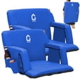 thumbnail image 1 of Garvee 20.5" Wide Stadium Seats with Back Support, 6 Adjustable Angle, Pockets, Cup Holders, Blue, 1 of 7