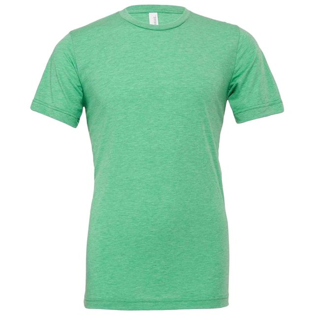 BELLA+CANVAS T-Shirt à Col Rond en Mélange pour Hommes/femmes