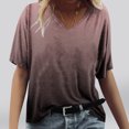 thumbnail image 2 of Birdeem T-Shirt Décontracté à Manches Courtes Col en V Imprimé Mode pour Femmes, 2 of 4
