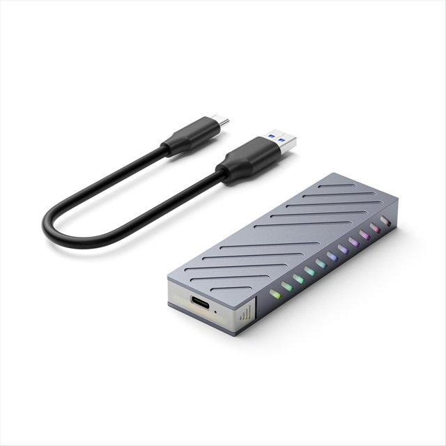 Boîtier SSD M2 Boîtier SSD NVMe USB 3.2 Gen2 10Gbps USB C Portable Externe Sans Outil B