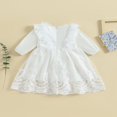 thumbnail image 4 of Girls Casual Dress Long Sleeve Crew Neck Feathers Patchwork Fall Dress, 4 of 9