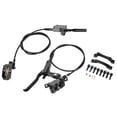 thumbnail image 1 of Bike Disc Brake Set, Mountain Bike Hydraulic Disc Brake Kit 4 Piston Hydraulic Disc Brake Bike CNC Bilateral Oil Brake with 160mm Rotor Disc Suitable for Most Model on the Market, 1 of 7