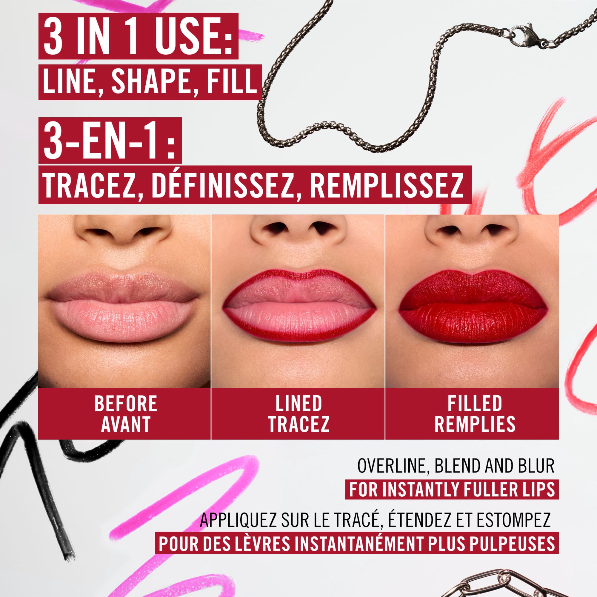 Rimmel Thrill Seeker Lip Ink Pen, rouge à lèvres, applicateur de précision en forme de stylo, tient aux baisers et ne déteint pas, couleur modulable, formule vegan, 1,7 ml