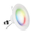 thumbnail image 2 of Feit Smart WiFi Integrated LED 5-in or 6-in 75-Watt Equivalent White Round Dimmable Recessed Downlight, 2 of 2