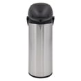 thumbnail image 2 of Mainstays 1.8L Thermal Glass-Lined Stainless Steel Pump Pot for Hot & Cold Beverages, Black & Silver, 2 of 5