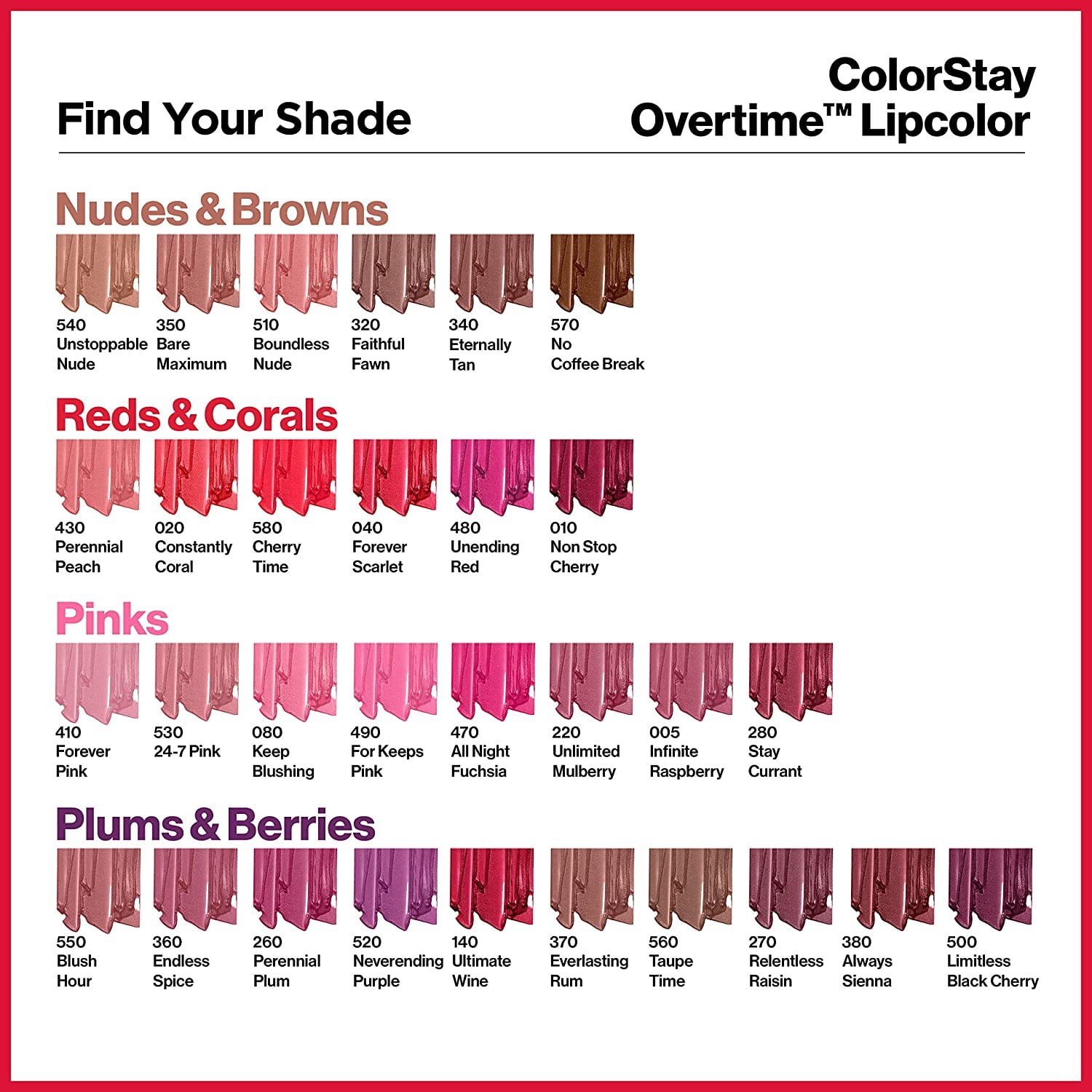 Rouge à lèvres RevlonMD ColorStay Overtime MC