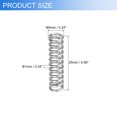 thumbnail image 2 of Uxcell 6Pack Compression Springs, 1mm Wire Diameter x 6mm OD x 25mm Length Stainless Steel Extension Spring, Silver, 2 of 5