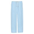 thumbnail image 3 of Mens Linen Pants Mens Summer New Style And Fashionable Pure Cotton And Linen Trousers, 3 of 3