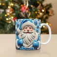thumbnail image 5 of Meitianfacai Coffee Mug Ceramic Cup, Christmas Mug Inflated Snowman Mug, Santa Mug Press Puffy Design 15oz 11oz Coffe, 5 of 5