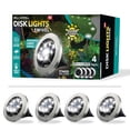 thumbnail image 1 of Swivel Disk Lights Solar Outdoor Path Lights with 8 LED Bulbs, 1 of 1