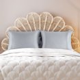 thumbnail image 2 of PiccoCasa 2 Pcs Satin Pillowcase Zippered Silky Sateen, Queen Silver, 2 of 9