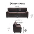thumbnail image 3 of Serta Palisades 78" Sofa in Dark Brown, 3 of 5