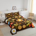 thumbnail image 3 of Erosebridal Nature Adventure Bedding Twin Comforter Set, Rustic Camper Down Comforter, Wood Floral Decor, Reversible 2pcs, 3 of 7