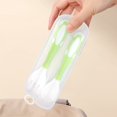 thumbnail image 4 of Oleegame 1PC Stainless Steel Cutlery Set Baby Spoon And Fork Set Travel Case Bendable & Non Slip Handle Baby Training Spoon With Storage Box Portable Baby Tableware For Babies Infants Toddlers, 4 of 9