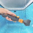 thumbnail image 1 of Pool Brush, 11 X 3.5In Pool Filter Brush, Easy To Operate Outdoor For Swimming Pool Hot Tub Garden Pond Fish Pond Home, 1 of 8