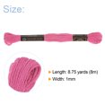 thumbnail image 2 of Unique Bargains Light Fuchsia Embroidery Floss, 8m - 12 Skeins, 2 of 6