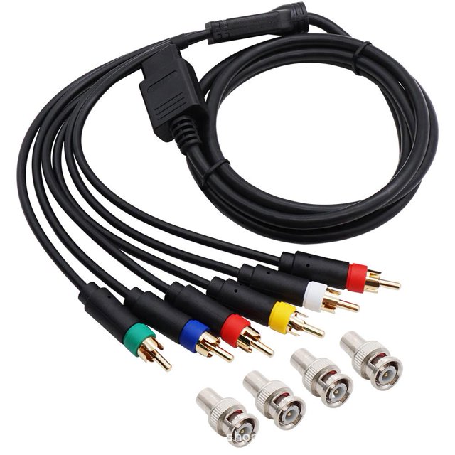 Câble Composite RVB/RVB pour Vidéo N64 64 NGC/N64/SNES M6 Nouvelles Consoles Hot T8L6