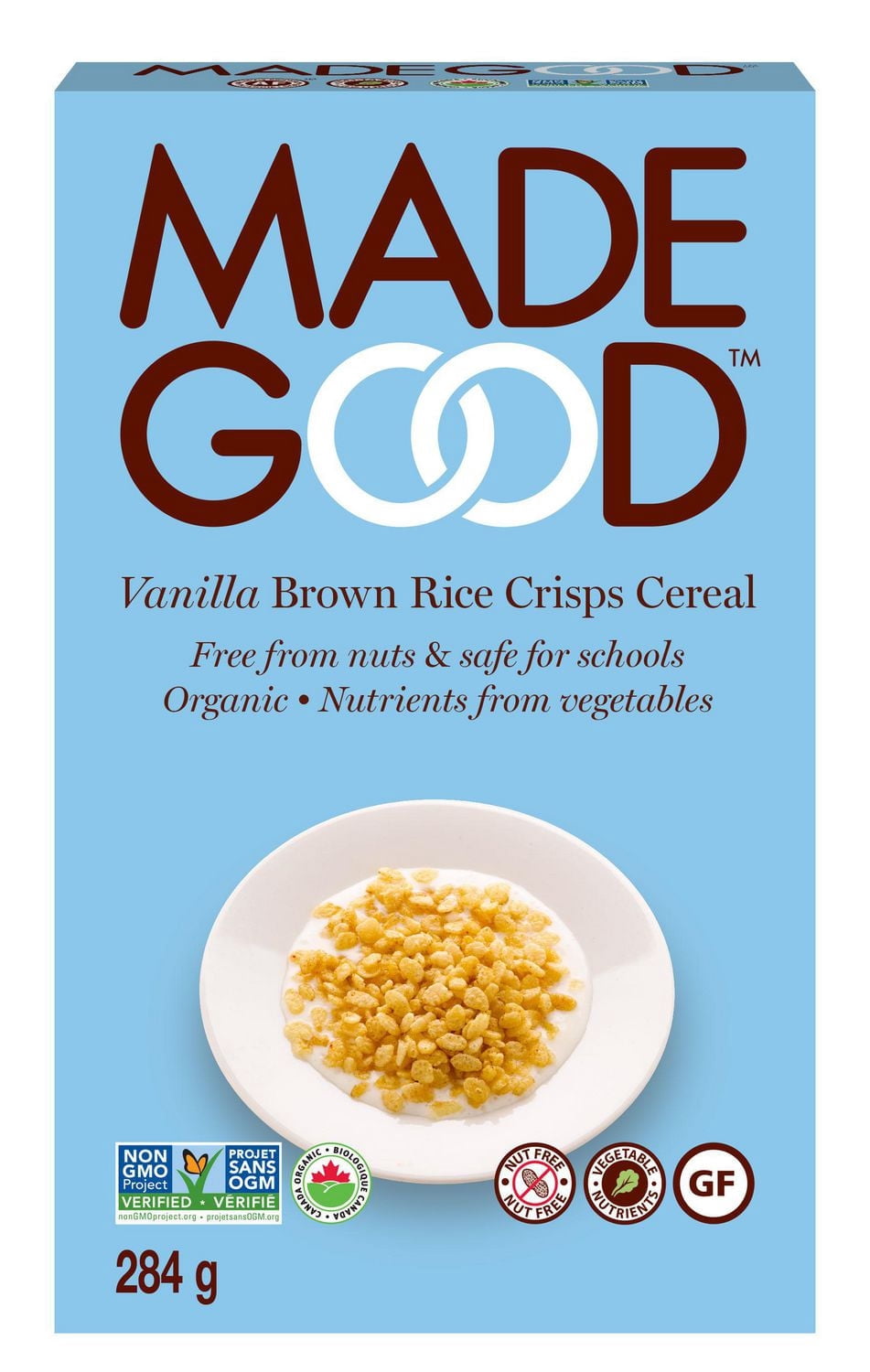 Made Good Vanilla Brown Rice Crisps Cereal