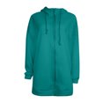 thumbnail image 5 of Womens Solid Color Hoodie Zipper Long Sleeve Sweatshirts Pockets Long Coat Tops, 5 of 5
