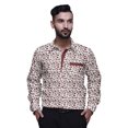 thumbnail image 1 of BESTMAN PrintedShirtsFor Men Long Sleeve Button DownCasual Cotton Dress Shirt, 1 of 5