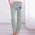 thumbnail image 2 of Birdeem Mode Femmes Décontracté Imprimé Élastique Pantalon Ample Droit Jambe Grand Pantalon Pantalon, 2 of 6