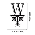 thumbnail image 1 of Spider Halloween Decoration Hang Tag Set with 26 Iron Letters 5.3 cm x 9 cm, Black Rope Included, 1 of 4