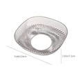thumbnail image 3 of Avdolw Clear/Black Plastic Snack Tray for Living Room Coffee Table, High-Grade Fruit & Candy Dish, Space-Saving Design for Home Party Use, 3 of 6