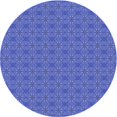thumbnail image 1 of Ahgly Tapis d'Intérieur Lavable en Machine Carré Transitionnel Bleu Ciel, 3 Pieds Carré, 1 of 7