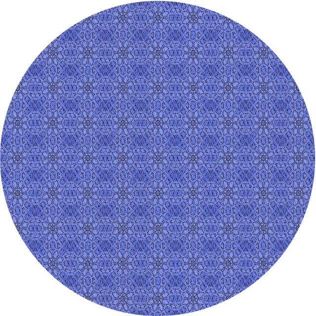 Ahgly Tapis d'Intérieur Lavable en Machine Carré Transitionnel Bleu Ciel, 3 Pieds Carré