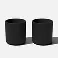 thumbnail image 1 of Veradek Mason Series Demi 16" Planter - 2 Pack Black, 1 of 10