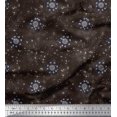 thumbnail image 1 of Soimoi Rayon Fabric Scared Geometry & Planets Galaxy Print Sewing Fabric Yard 42 Inch Wide, 1 of 1