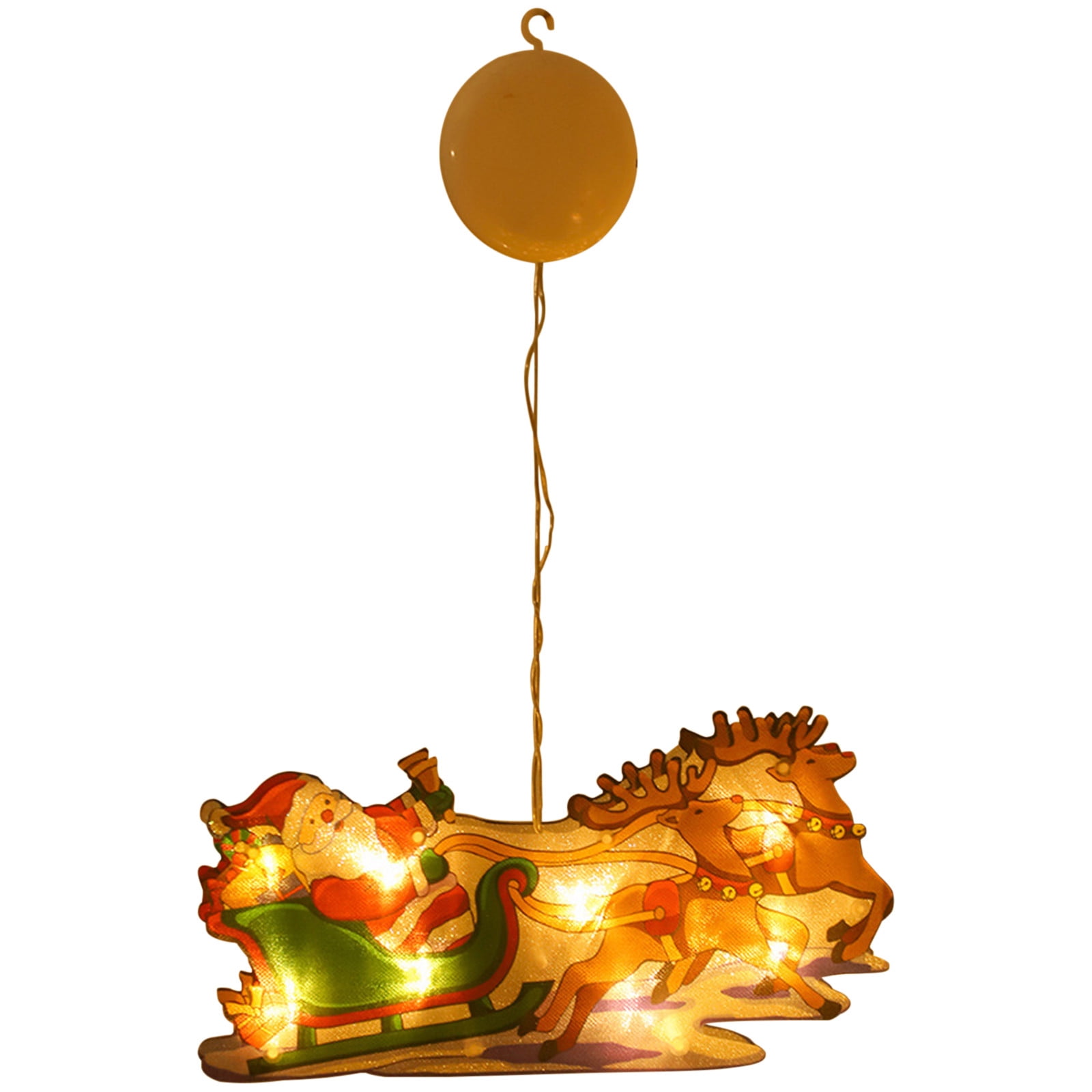 Yhmxh Christmas Window Decoration Lights Battery Operated (Not Include) Christmas Indoor Lights Window Hanging Decoration Lights Party Christmas Gift Christmas Party Decorations Christmas Gifts