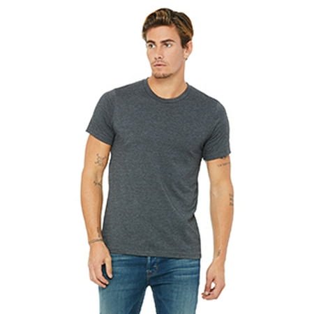 Bella Canvas Mens CVC Jersey Tee, XL, Dark Grey Heather