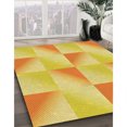 thumbnail image 3 of Ahgly Company Tapis d'Intérieur Ronds Lavables à la Machine, Style Transitionnel, Jaune Audacieux, 7 Pieds Rond, 3 of 7