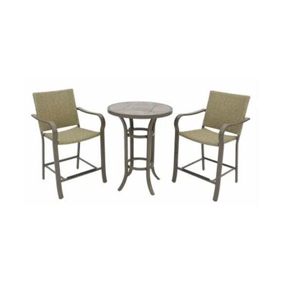 Four Seasons Courtyard Amalfi 3 Piece Balcony Height Outdoor Dining Set